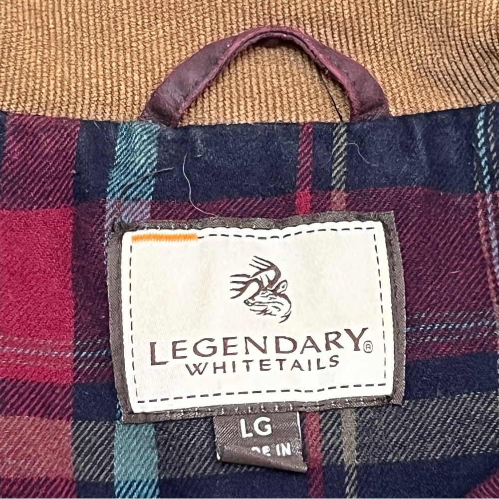 Legendary Whitetails Women’s Saddle Country Shirt Jacket - Maroon/Tan - Large - Picture 8 of 11